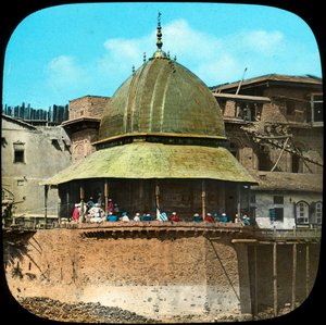 Moske med gulltak, India, sent på 1800- eller tidlig på 1900-tallet av Unbekannt