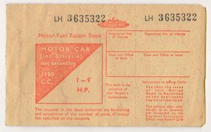 Motordrivstoffrasjonsbok, c1973 av Unbekannt