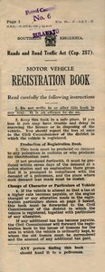 Registreringsbok for motorkjøretøyer, 1949 av Unbekannt