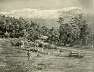 Mount Wellington, fra Huon Road, 1901. av Unbekannt