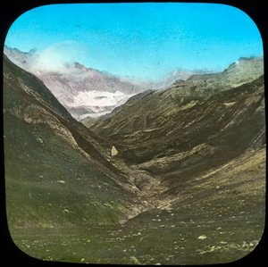 Fjellscene, India, slutten av 1800- eller begynnelsen av 1900-tallet av Unbekannt