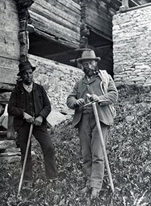 Fjellklatrere, slutten av 1800- eller begynnelsen av 1900-tallet av Unbekannt
