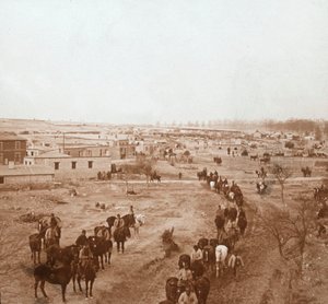 Ridende soldater, Somme-Tourbe, Nord-Frankrike, c1914-c1918 av Unbekannt