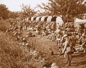 Flytte av, veien til Foix, Frankrike, c1914-c1918 av Unbekannt