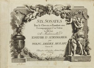 Mozart: Seks sonater for cembalo eller pianoforte med fiolinakkompagnement dedikert til Mademo av Unbekannt