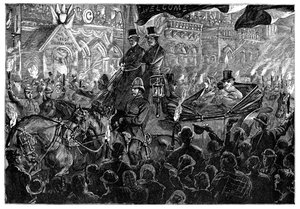 Mr Gladstone i Leeds, sent på 1800-tallet av Unbekannt