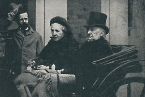 Herr og fru Gladstone kjører gjennom Glasgow ved det generelle valget i 1892, 1900 av Unbekannt