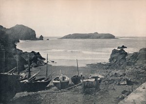 Mullion Cove – Viser Mullion Island, 1895 av Unbekannt