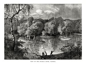 Murray River, Victoria, Australia, 1877 av Unbekannt