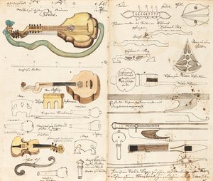 Musikkmanuskript fra Miners Music, ca 1760. av Unbekannt