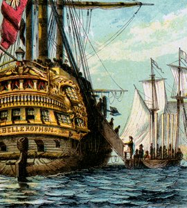 Napoleon In The Bellerophon, 1815 c1850-årene av Unbekannt