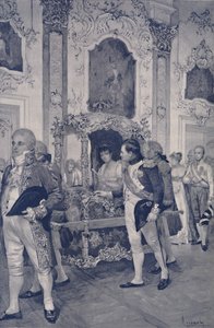 Napoleon og keiserinnen av Østerrike i Dresden, 1812, 1896. av Unbekannt