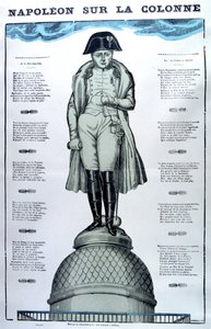 Napoleon på søylen, 1800-tallet av Unbekannt