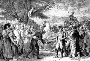 Napoleon mottar nøklene til Wien, Schloss Schonbrunn, 13. november 1805 1882-1884 av Unbekannt