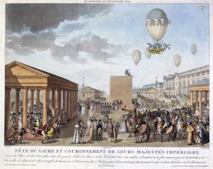 Napoleons kroningsfeiring, 3. desember 1804 av Unbekannt