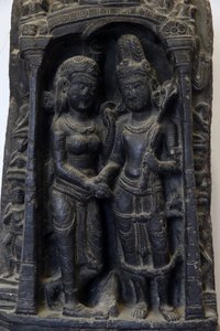 Nasjonalmuseet i India, Delhi. Bryllup av Shiva og Parvati. Pala av Unbekannt