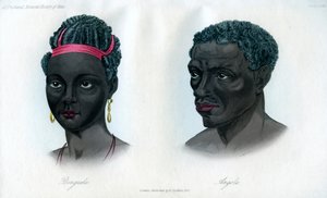 Innfødte i Benguela og Angola, 1848 av Unbekannt