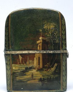 Necessaire med duftflasker, tidlig på 1800-tallet. av Unbekannt