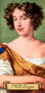 Nell Gwyn, hentet fra en serie sigarettkort, 1935 av Unbekannt