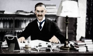 Neville Chamberlain 1869-1940, britisk statsminister, ca 1930-tallet 1936 av Unbekannt