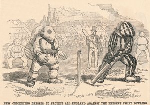 Nye cricketkjoler, for å beskytte hele England mot dagens Swift Bowling, 1854. av Unbekannt