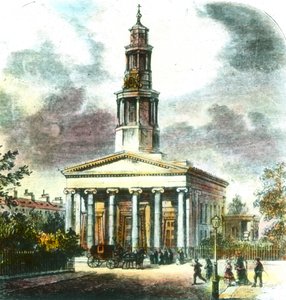 New St. Pancras Church, 1800-tallet. av Unbekannt