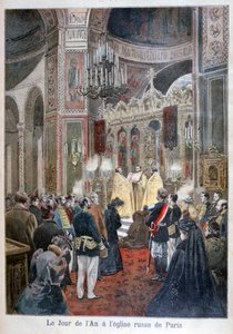 Nyttårsdag i den russiske kirken i Paris, 1894 av Unbekannt
