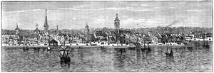 New York på midten av 1700-tallet, ca 1880 av Unbekannt