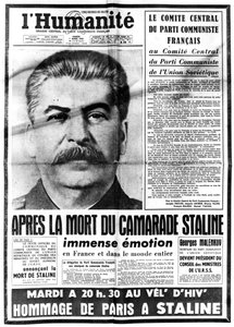 Nyheter om Stalins død, 7. mars 1953 av Unbekannt