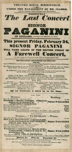 Niccolo Paganini - spillebill av Unbekannt