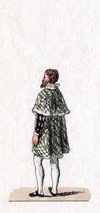 Adelsmann, kostymedesign for Shakespeares skuespill, Henry VIII, 1800-tallet av Unbekannt