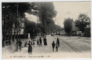 Normandie, Calvados (14), Ouistreham: utsikt over gaten Luc sur Mer i Riva Bella (Riva-Bella) - Postkort sent på 1800-tallet - begynnelsen av 1900-tallet av Unbekannt