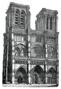 Notre Dame, Paris, 1870 av Unbekannt