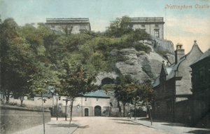 Nottingham Castle, slutten av 1800-begynnelsen av 1900-tallet. av Unbekannt