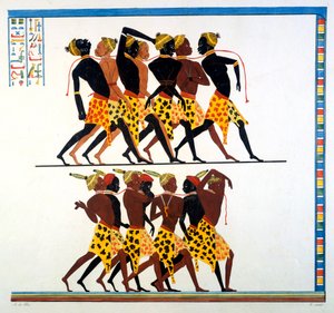 Nubiske slaver, 1832-1840 av Unbekannt