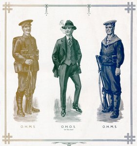 O.H.M.S, O.H.O.S. på egen hånd, O.H.M.S., 1916 av Unbekannt