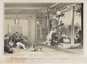 Observerer en formørkelse i Kina, ca 1836 av Unbekannt