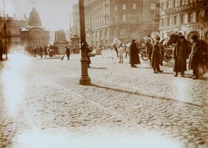 Okhotny Ryad Hunting Row, Moskva, Russland, 16. mars 1911 av Unbekannt