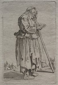 Gammel tiggerkvinne, 1600-tallet. av Unbekannt