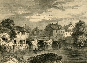 Old Bow Bridge, c1876. av Unbekannt