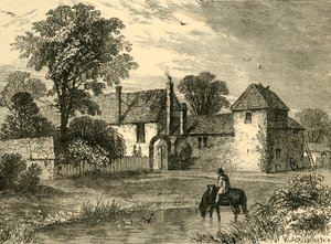 Gammel krittgård i 1730, c1876. av Unbekannt