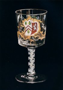 Gammel engelsk glassbeger, c1775 av Unbekannt