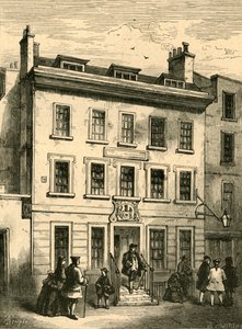 Gammelt hus står fortsatt i Bolt Court, 1897. av Unbekannt