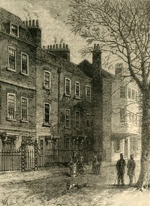 Gamle hus i kirkeraden, c1876. av Unbekannt