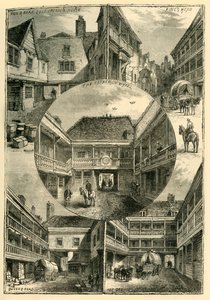 Old Inns i Southwark, c1878. av Unbekannt