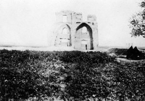 Gammel ruin ved bredden av elven Tigris, Mosul, Mesopotamia, 1918 av Unbekannt