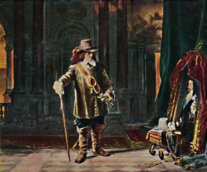 Oliver Cromwell 1599-1658. - Maleri av Schrader, 1934. av Unbekannt