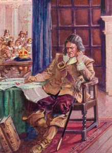 Oliver Cromwell 1599-1658 nektet kronen, 1937 av Unbekannt