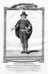 Oliver Cromwell , engelsk militærleder og politiker, 1706 av Unbekannt
