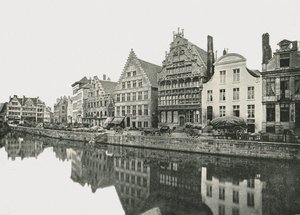 På Bank of the Schelde, Gent, Belgia, 1895. av Unbekannt
